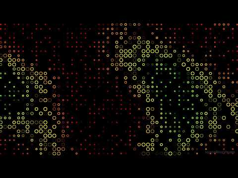 Hypnotic Ambient Circles - 10 Hours 4K Glowing Particle Waves | Relaxing Wallpaper & Screensaver