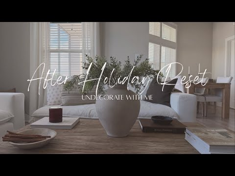 After Holiday Reset | 2025 | Undecorate With Me 🎁