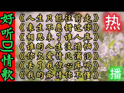 好听DJ情歌《人生只能往前走》来生不愿错过你 丢了我你心疼吗