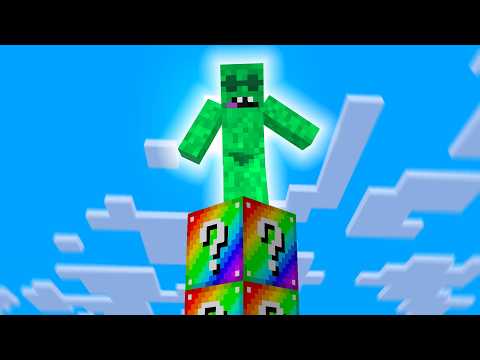 Ultimate Lucky Block Pillars in Minecraft