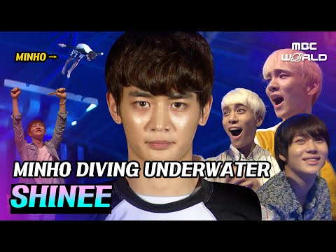 [C.C.] SHINee Minho diving from a height of 10m platform! #SHINEE #MINHO #JONGHYUN #KEY