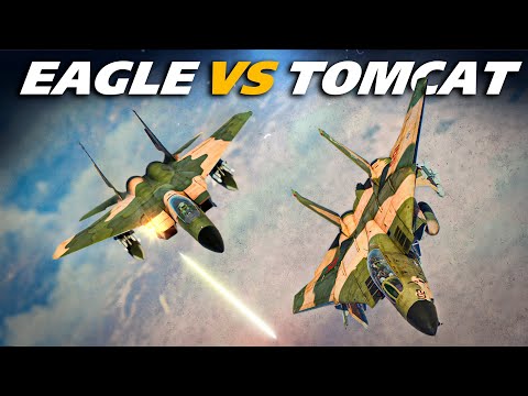 Pushing The Tomcat To The Limit | F-14B Tomcat Vs F-15C Eagle | DOGFIGHT | Digital Combat Simulator