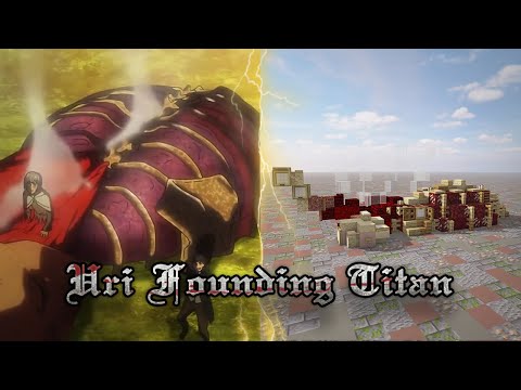 How to Build Uri's Founding Titan 1:1 Scale in Minecraft (Attack on Titan)