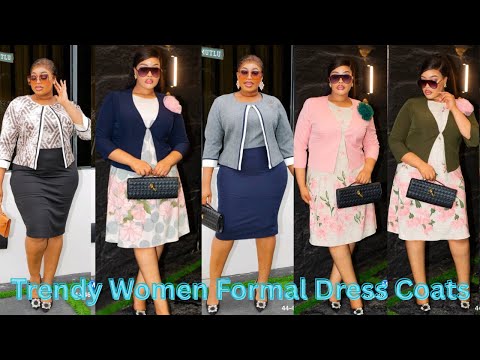 New Elegant Ladies Dress Coats | Formal Dresses to Wear with Coats for Women#fashion #viral #usa 