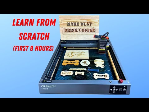 Creality Falcon 2 40W Laser engraver. What to do (and NOT do) as a complete beginner.