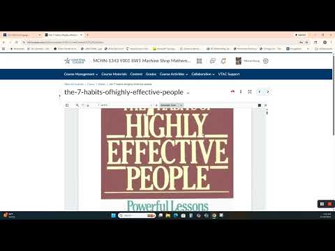 SP26 MCHN 1343 walk Through D2L V2