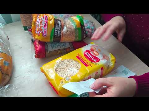 unpacking purchases from the store