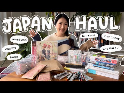 Japanese Art Supplies Haul ☆ Notebooks, Pens, Art Books, and Everything Else!