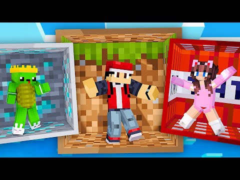 Wir sind in BLÖCKEN gefangen in Minecraft!