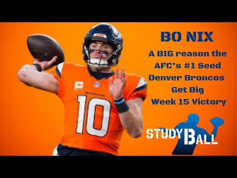 Kurt Warner's Studyball - Bo Nix Week 15