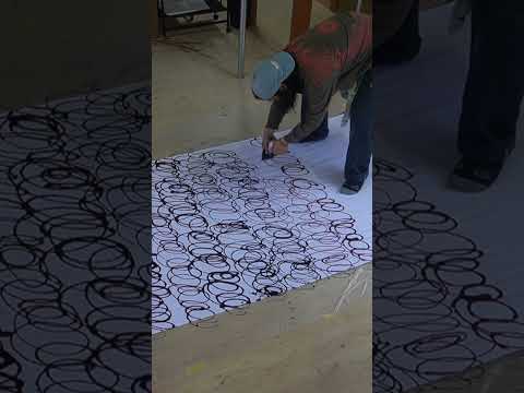 -Part 2- The Process of Making a Shop Curtain for a Japanese Airport Lounge