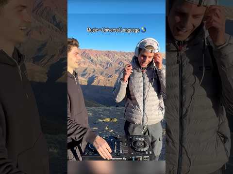 Un extranjero se unió al mix a 4000 metros de altura! #afrohouse #music #dj #friends #shorts