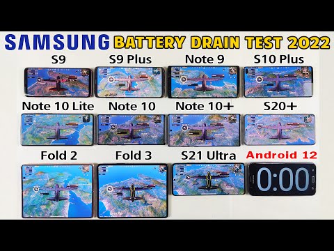 S9 / S9 Plus / Note 9,S10+, Note 10 Lite,Note 10, Note 10+,S20+,Fold 2,Fold 3,S21 Ultra Battery Test