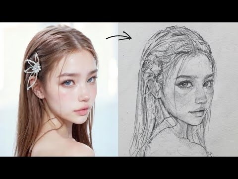 How to DRAW a FACE in 6 Minutes with LOOMIS METHOD