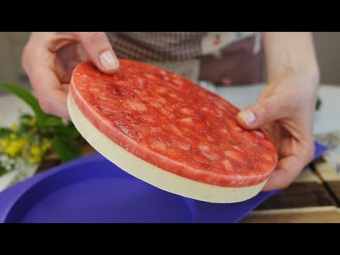 ФРУКТОВО-ЯГОДНАЯ МУССОВАЯ ПРОСЛОЙКА ДЛЯ ТОРТА "БАНАН-КЛУБНИКА " рецепт