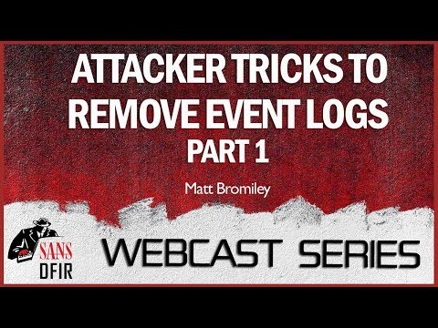 What Event Logs? Part 1: Attacker Tricks to Remove Event Logs