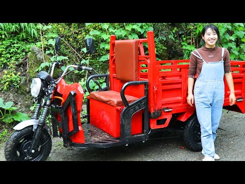 💡Genius girl repair scrap tricycle  spend half a month to repair as new  super easy to use! Genius