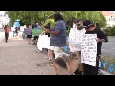 Father of John Lucas speaks out during protest