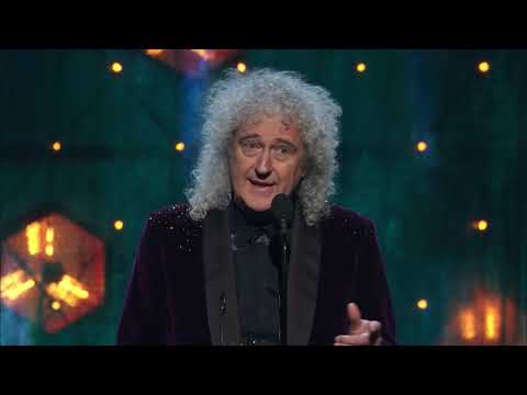 Brian May of Queen Inducts Def Leppard at the 2019 Rock & Roll Hall of Fame Induction Ceremony