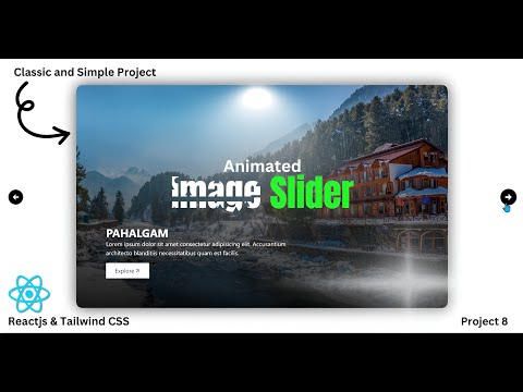React Js Image Slider | Tailwind CSS | step by step tutorial