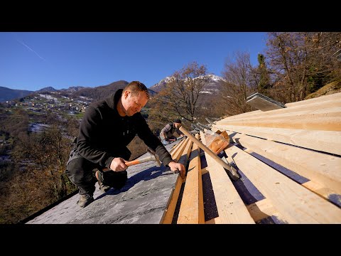 Massive progress on the Slate Roof!