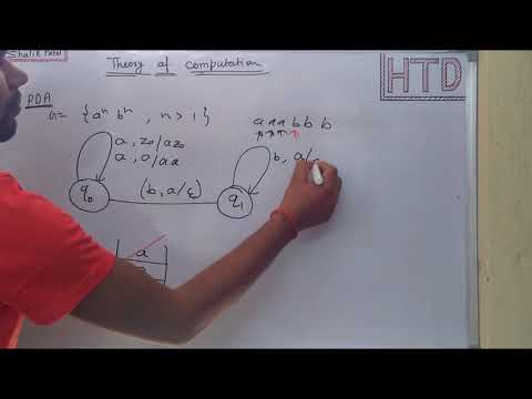 PDA Design Push down automata (PDA ) Theory of computation lec - 26 for uptu/gate in HINDI