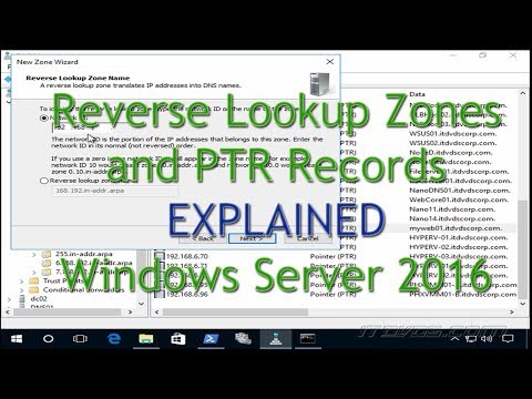 How Reverse Lookup Zones and PTR Records Work - Windows Server 2016