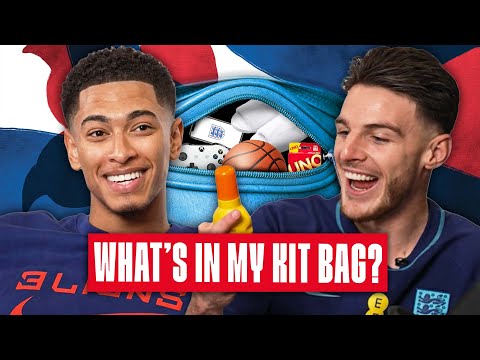 Jude Bellingham & Declan Rice Reveal Their World Cup Kit Bag Essentials | Kit Bag 🎒