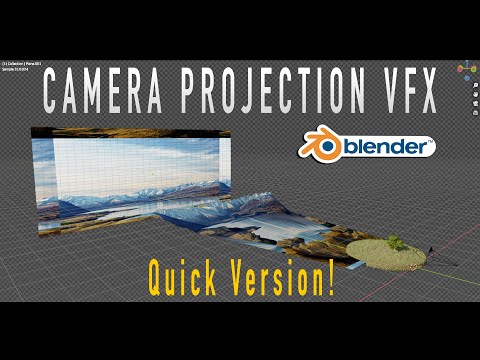 Quick Camera Projection in Blender 3d: Easy VFX Tutorial