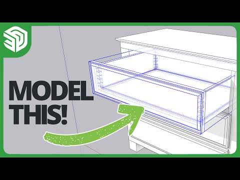 How To Model a Drawer in SketchUp