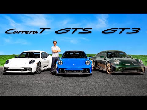 2025 Porsche 911 Carrera T vs GTS vs GT3 // Battle For Peak 911