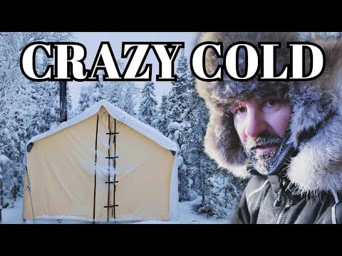 -35° COLDEST NIGHT ALONE IN A FROZEN TENT