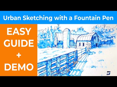 How to Start Urban Sketching with a Fountain Pen - Step by Step