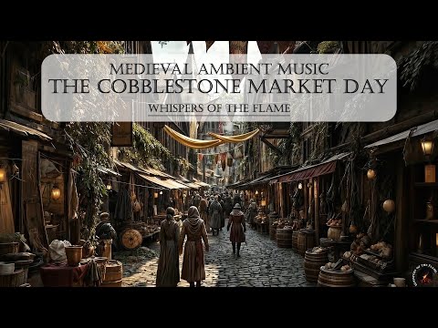 Medieval Music For Study & Rest | The Cobblestone Market Day