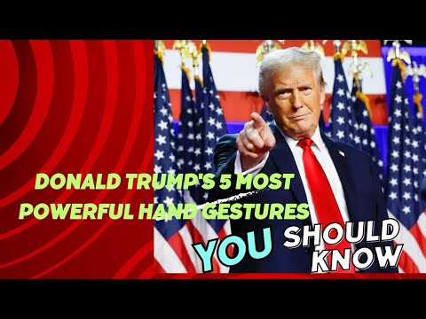 Donald Trump's most powerful hand gestures(and how to use it to your advantage)!