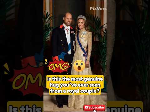 Is this the most genuine hug you’ve ever seen from a royal couple?  #kate  #royalfamily #shorts