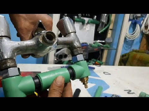 The invention of poor people How to make a water mixer at the lowest prices Learn on your own how to