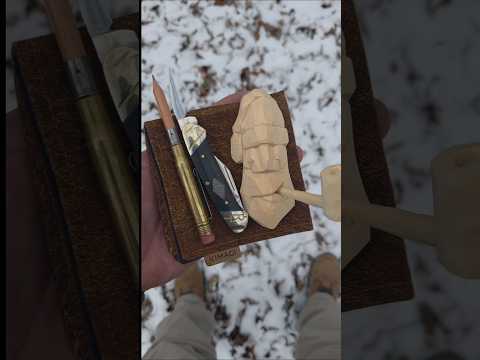 Pipe Smoking Santa Whittle! Making christmas ornaments. #pipesmoking #ytpc #pipesmokingcommunity