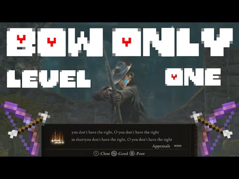 Dark Souls at Level 1, but I can only use a Bow (help)