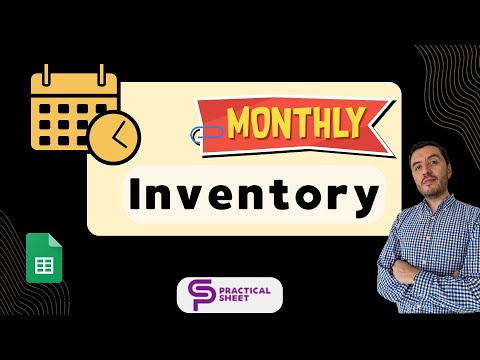 Track MONTHLY Inventory Changes in Google Sheets 📊