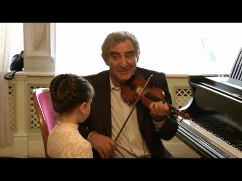 Михаил Казиник - скрипичный мастер-класс - Рига, 2010