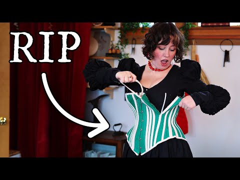 I destroyed a corset (and made a new one!)