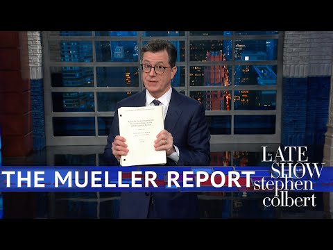 Colbert Gets His Copy Of The Mueller Report
