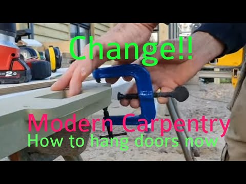 Modern Carpentry and Change!!! Hanging doors the modern way with MDF door linings and new hinge jig