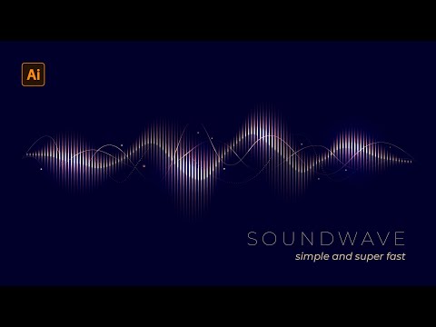 How to Create Artistic Soundwave in Adobe Illustrator Tutorial #AdobeIllustrator