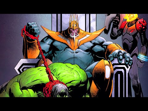 King Thanos Turned The Hulk Into A Pet