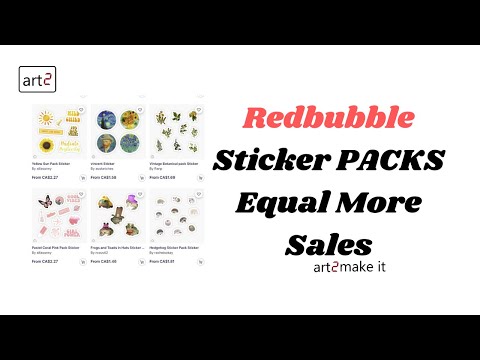 Redbubble Sticker PACKS Equal More Sales