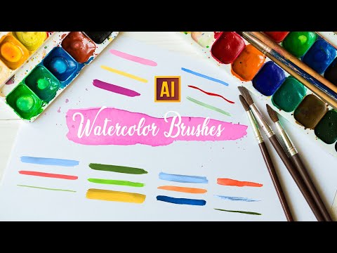 HOW TO CREATE YOUR OWN WATERCOLOR BRUSHES IN ADOBE ILLUSTRATOR