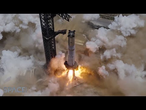 SpaceX Starship Super Heavy booster fired up in preparation for flight 10