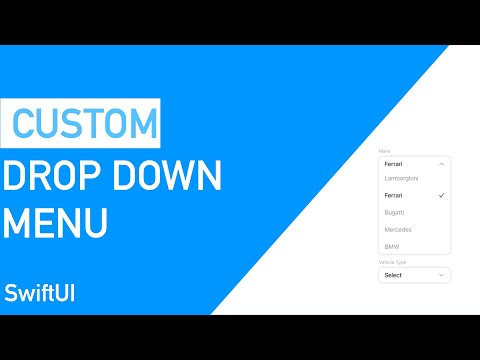 Custom Drop Down Menu | SwiftUI